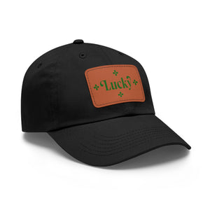 LBM Lucky Saint Patrick's Day Dad Hat with Leather Patch (Rectangle)