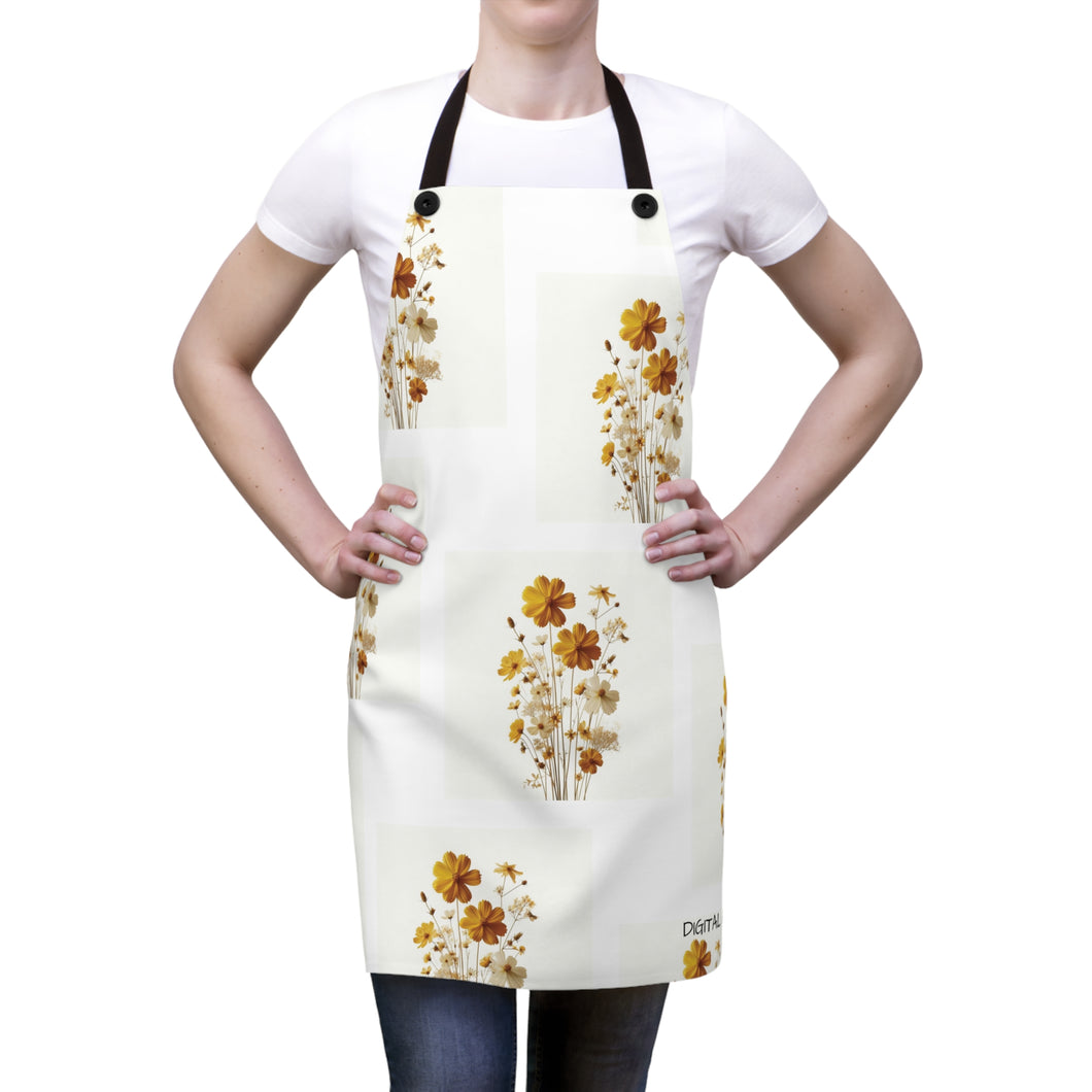 LBM Yellow Flowers Apron (AOP)