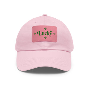 LBM Lucky Saint Patrick's Day Dad Hat with Leather Patch (Rectangle)