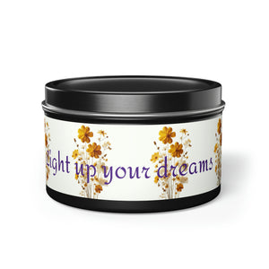 LBM Tin Candle, Light up your dreams.    Tin Candles