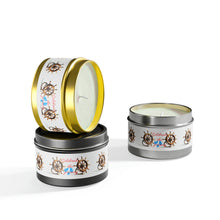 LBM Tin Candle,  Celebrate the journey.  Tin Candles