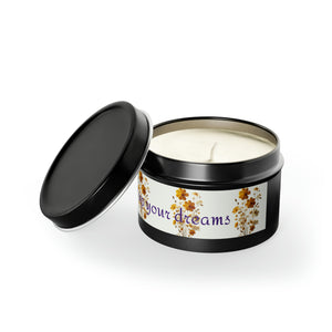 LBM Tin Candle, Light up your dreams.    Tin Candles