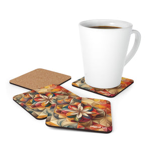 LBM Digital Art Corkwood Coaster Set