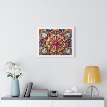 LBM Symmetrical Flowers Framed Horizontal Poster