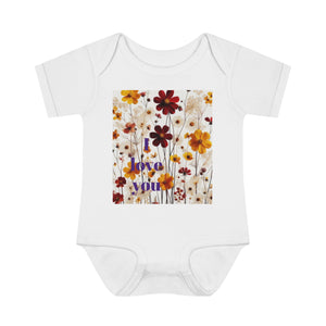 LBM I love you Infant Baby Rib Bodysuit