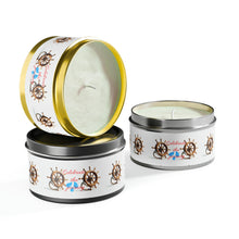 LBM Tin Candle,  Celebrate the journey.  Tin Candles