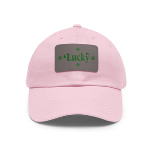 LBM Lucky Saint Patrick's Day Dad Hat with Leather Patch (Rectangle)