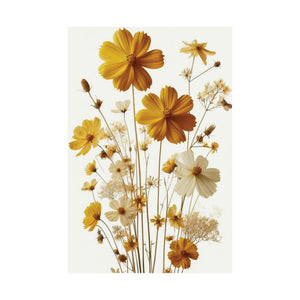 LBM Yellow flowers Matte Vertical Posters