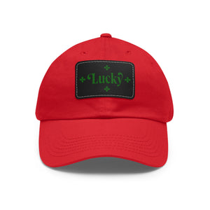 LBM Lucky Saint Patrick's Day Dad Hat with Leather Patch (Rectangle)