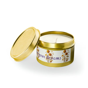 LBM Tin Candle, Light up your dreams.    Tin Candles