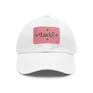 LBM Lucky Saint Patrick's Day Dad Hat with Leather Patch (Rectangle)