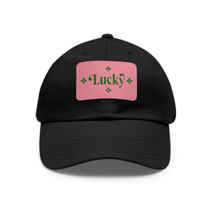 LBM Lucky Saint Patrick's Day Dad Hat with Leather Patch (Rectangle)