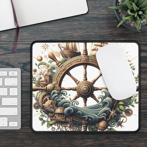 LBM Nautical ship wheel Gaming Mouse Pad