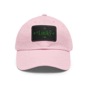 LBM Lucky Saint Patrick's Day Dad Hat with Leather Patch (Rectangle)