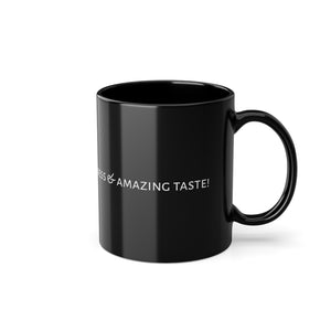 LBM You're a source of happiness & amazing taste! Black Coffee Cup, 11oz