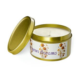 LBM Tin Candle, Light up your dreams.    Tin Candles