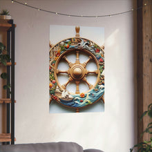 LBM Nautical Ship Wheel Matte Vertical Posters