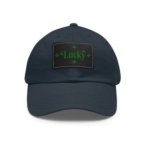 LBM Lucky Saint Patrick's Day Dad Hat with Leather Patch (Rectangle)