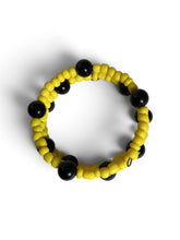 Golden Bumblebee Beaded Wrap Bracelet