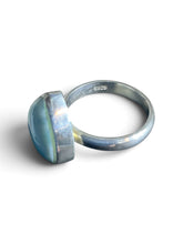 Caribbean Heart-Shaped Larimar & 925 Sterling Silver Ring