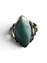 Caribbean Marquise Larimar & 925 Sterling Silver Ring