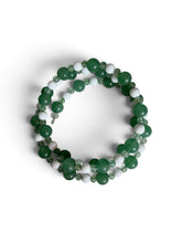 Emerald Meadow Aventurine Beaded Wrap Bracelet
