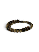 Golden Tiger’s Eye & Pearl-Style Wrap Bracelet