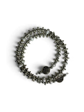 Silver Eclipse Beaded Wrap Bracelet